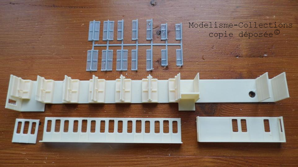 Amenagement interieur pour voiture Rapide Nord 2eme classe fourgon B6D PMP
